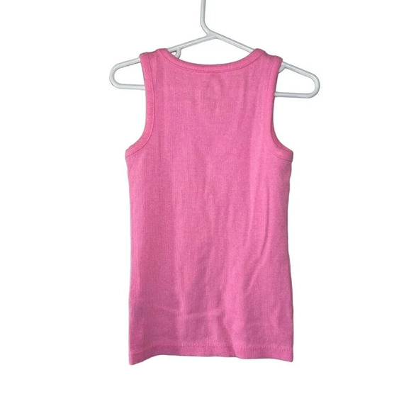 Wonder Nation Girls Light Pink Tank Top Ribbed Knit Size Small 6 Stretch Kids - Picture 2 of 3